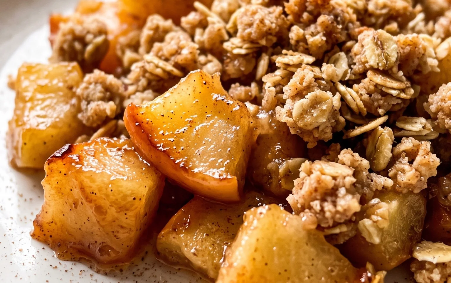 Einfacher Apfel-Crumble Rezept