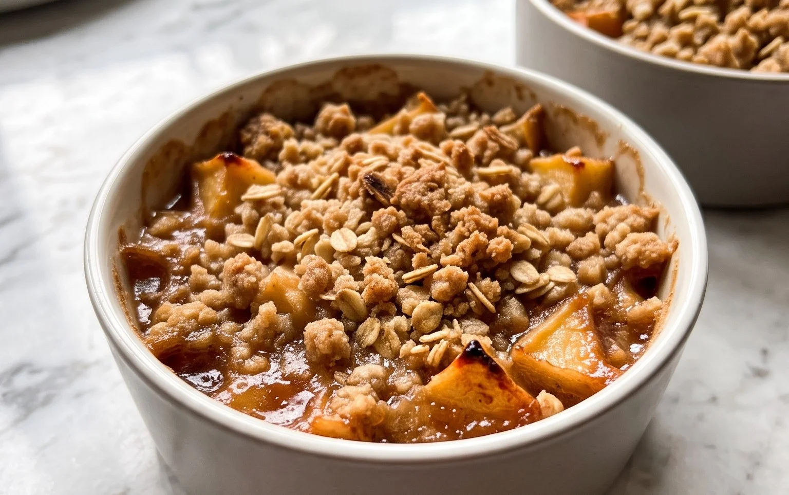 Einfacher Apfel-Crumble: Schnell & lecker